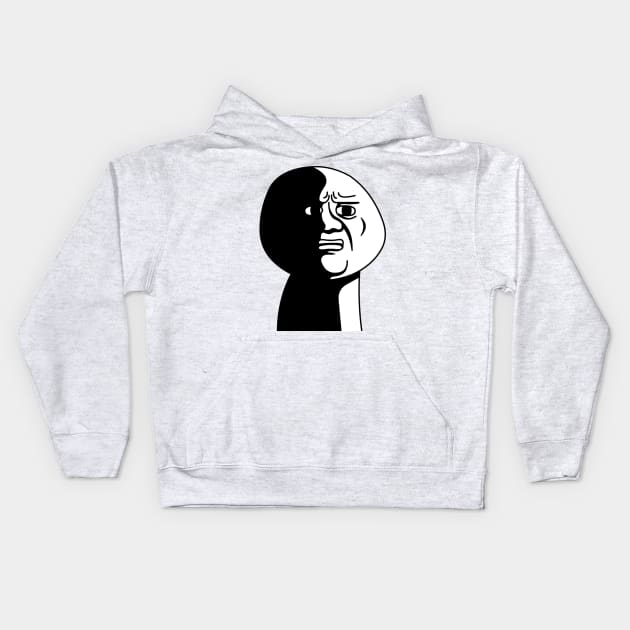 Oh God Why Face Kids Hoodie by FlashmanBiscuit